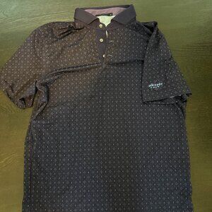 Greyson Polo Black Design Mens Medium Whisper Rocks Logo